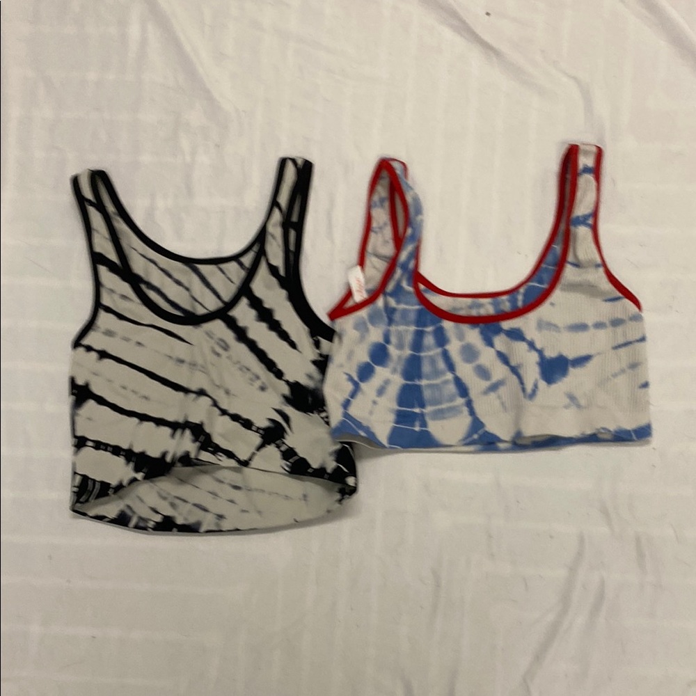 Tie-Dye Crop Tops Set